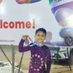 Avyansh Gudala of Grade 3 at 62nd National Roller Skating competition 2024