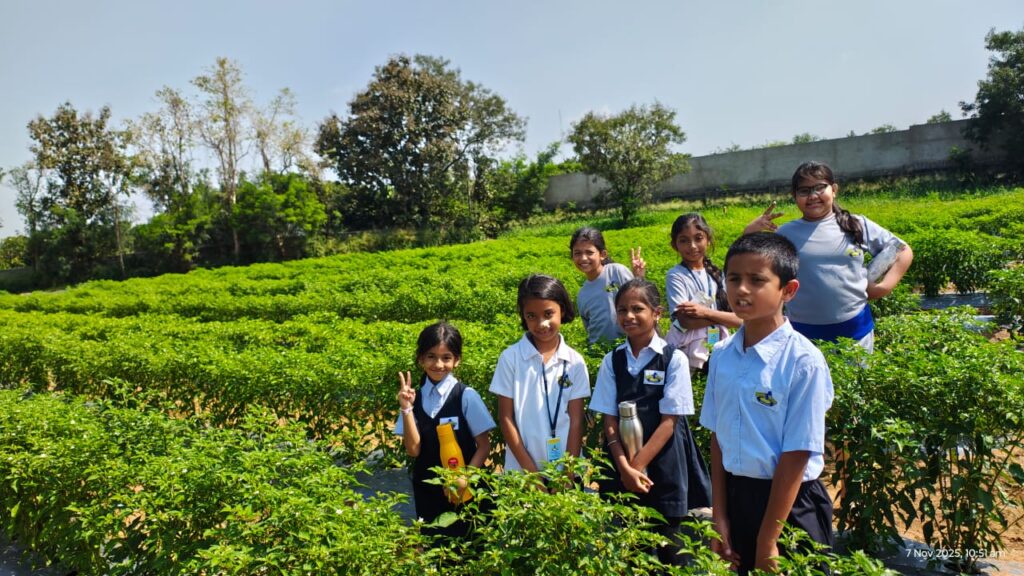 Field Trip of  Gr. 1,2 and 3 -Dhana Crop Sciences, R&D Farm.